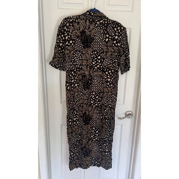 Vintage 90's Liberty Fashions Rayon Short Sleeve Maxi Length Dress Size XL - Picture 6 of 9
